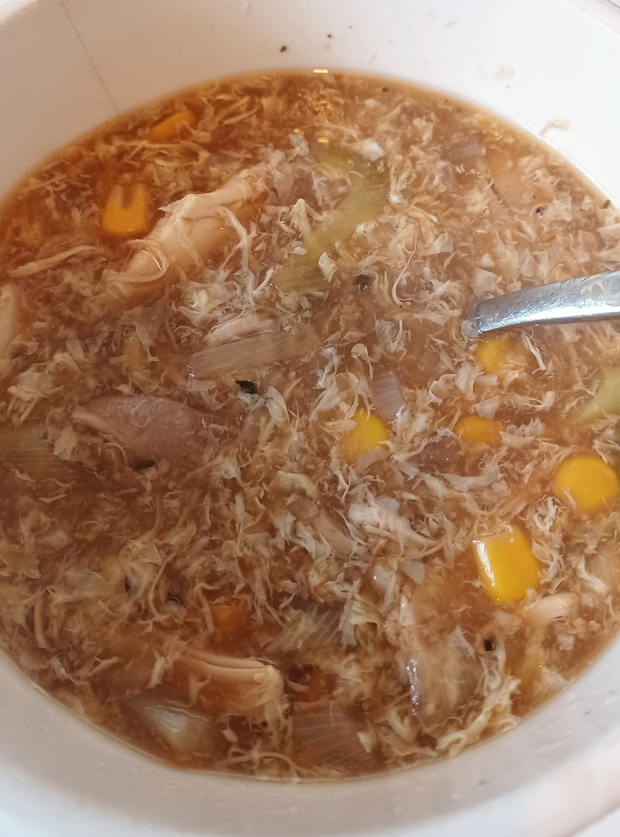 Chinese Style Chicken And Sweetcorn Soup Recipe Image By Sarah Pinch