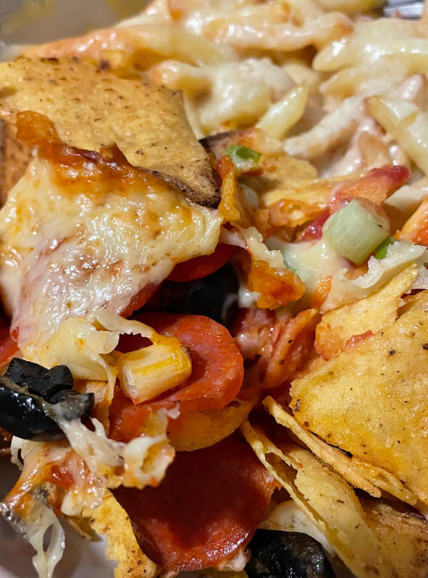 Pizza Nachos Recipe Image By Jill Turner Pinch Of Nom