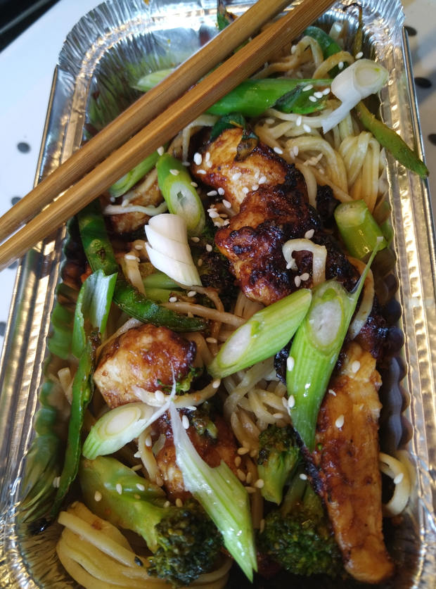 Air Fryer Chicken and Lemon Noodles by Ghislaine, Stockport pinchofnom.com