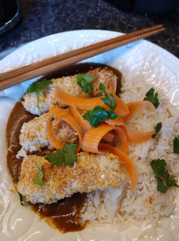 Air Fryer Katsu Cod pinchofnom.com