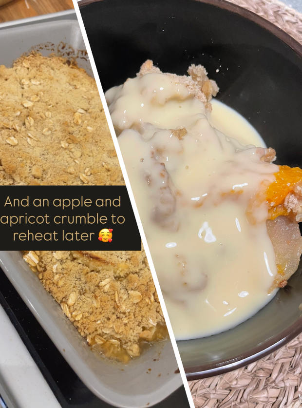 Apple and Apricot Oaty Crumble by Lauren Rochester, Wiltshire pinchofnom.com