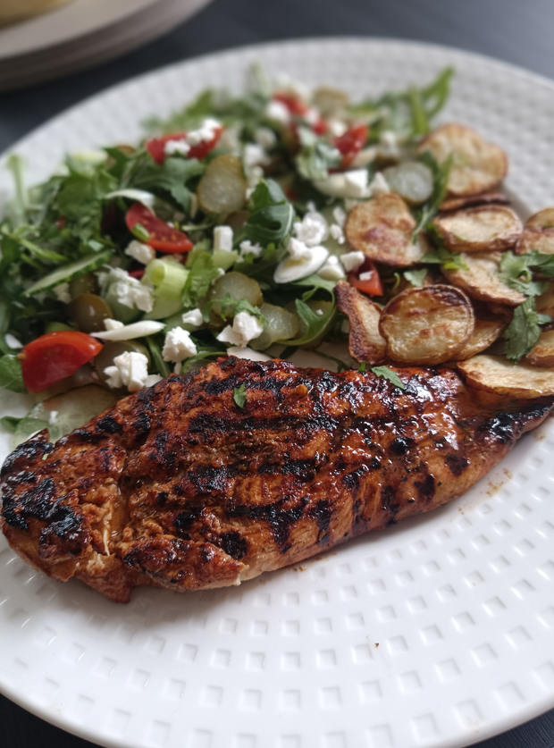 BBQ Chicken Steaks by Lmsingy, Lancashire pinchofnom.com