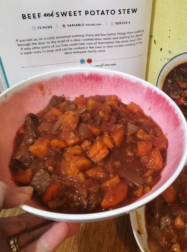 Beef and Sweet Potato Stew by Lisa N, Hastings pinchofnom.com