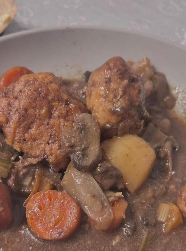 Beef Stew and Dumplings by Karolina Rogers, Peterborough pinchofnom.com