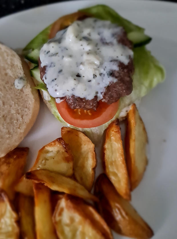 Beef and Feta Burgers - Pinch Of Nom