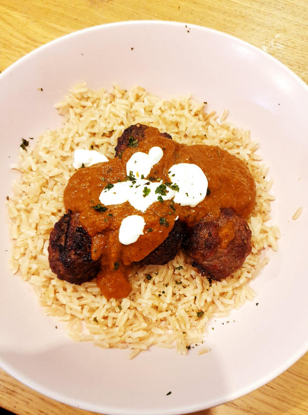 Beef Kofta Curry Recipe. Image by Natasha Aitken - Pinch of Nom