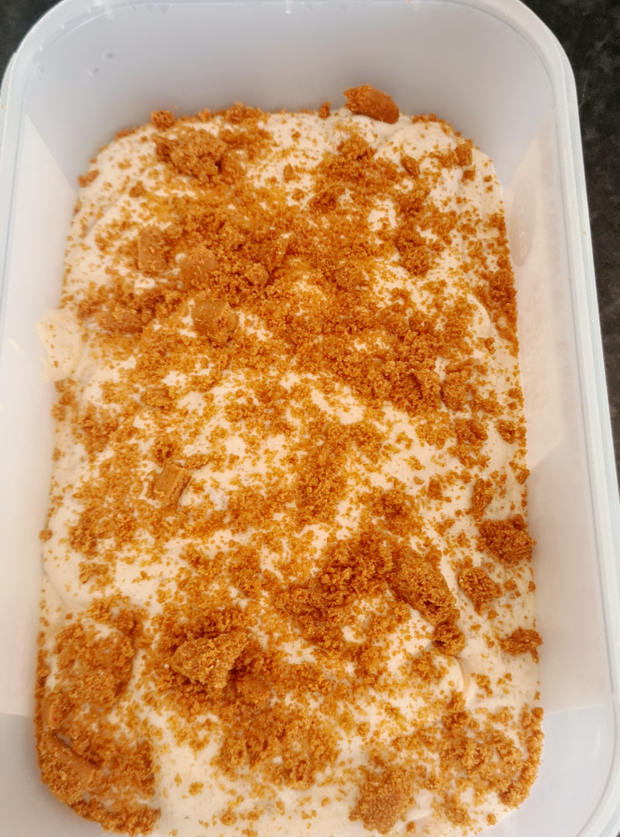Biscoff Swirl Ice Cream by SammySer, Carlisle pinchofnom.com