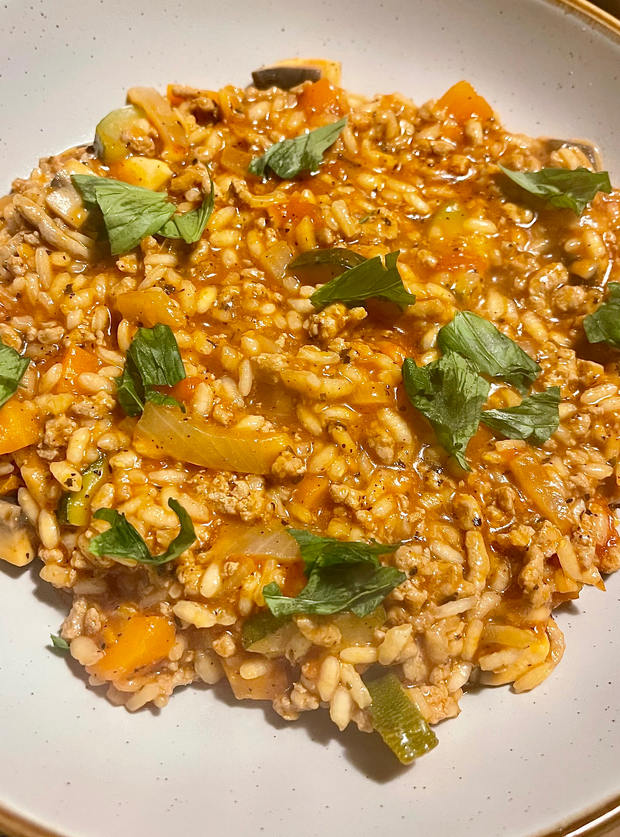 Bolognese Risotto - Pinch Of Nom