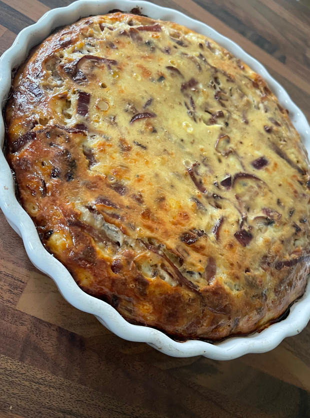 Caramelised Onion Quiche - Pinch Of Nom