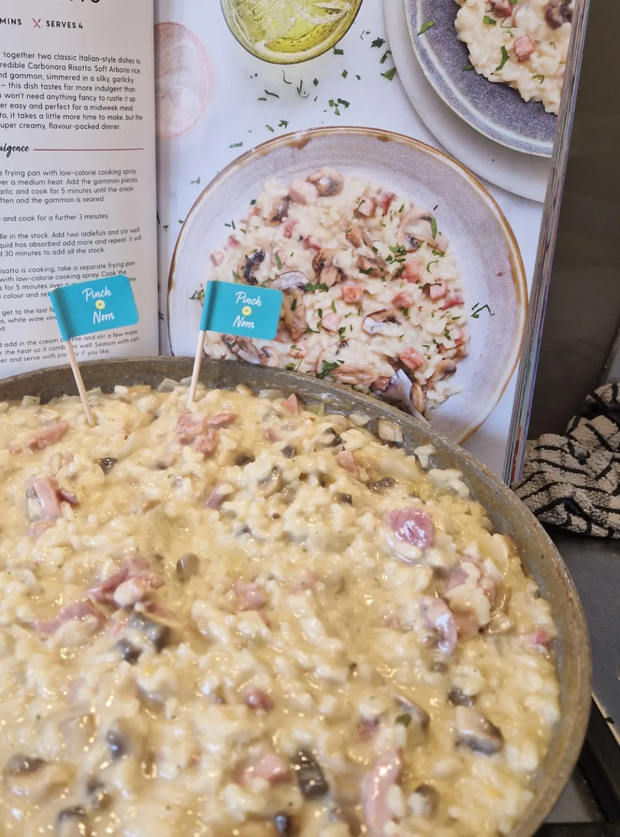 Carbonara Risotto by Xxhanxx89, Kent pinchofnom.com