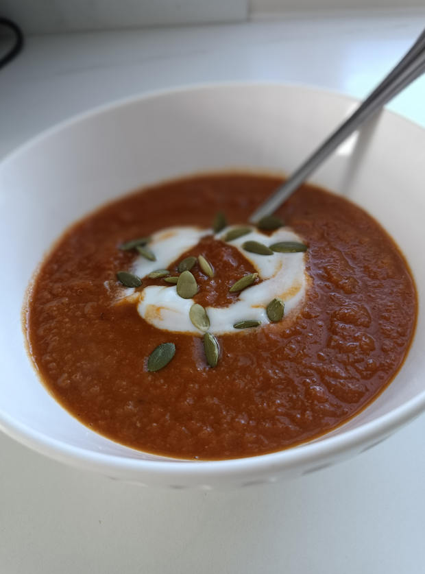 Carrot and Lentil Soup by Lmsingy, Lancashire pinchofnom.com