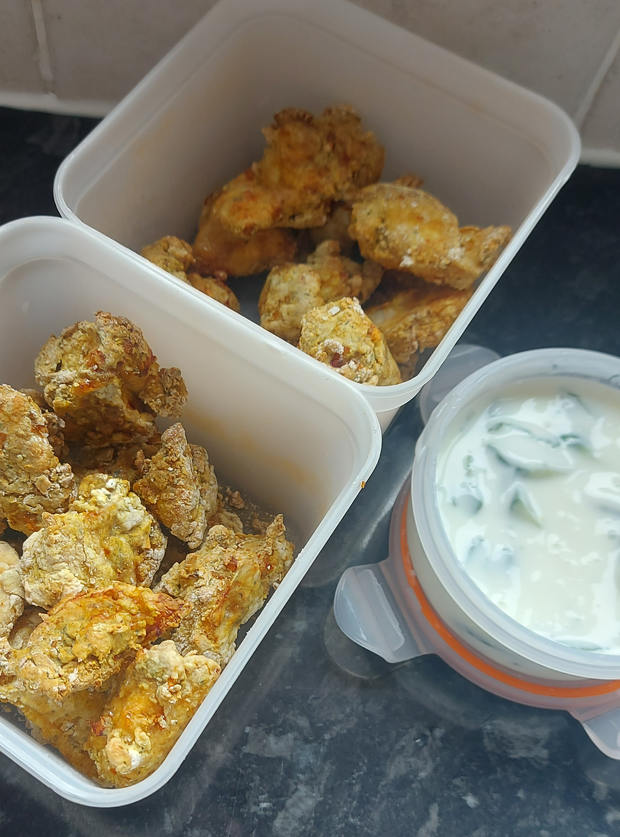 Chicken Tikka Pakoras by Danielle Metcalfe, Bradford pinchofnom.com