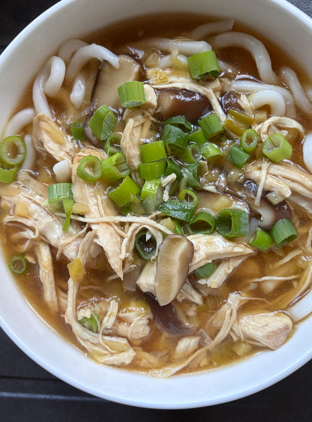 Chicken Shiitake Mushroom and Chilli Broth by Tinita, Thornbury, Gloucestershire pinchofnom.com