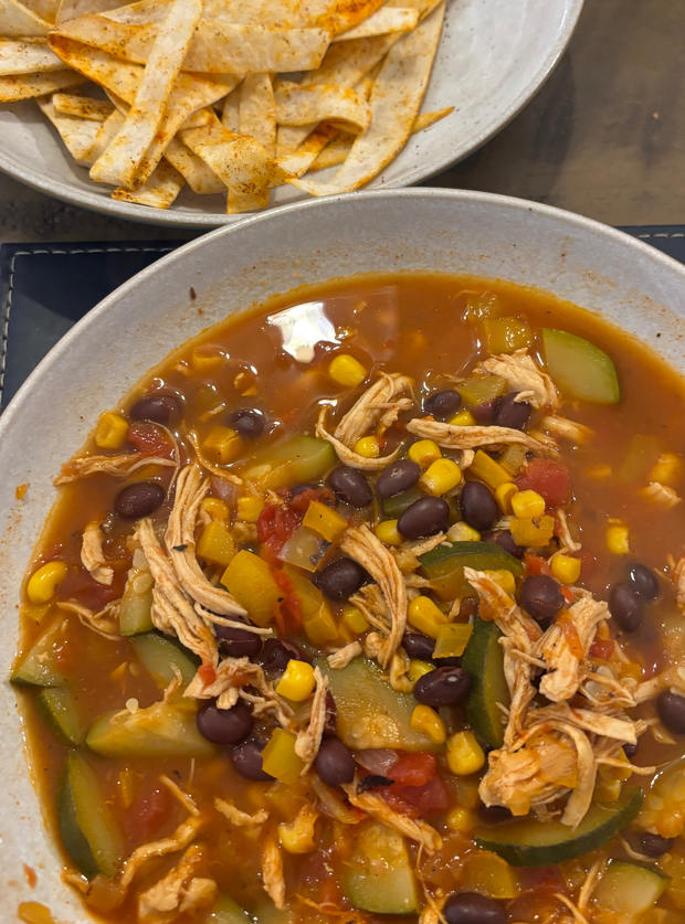 Chicken Tortilla Soup by Niamh, Leeds pinchofnom.com