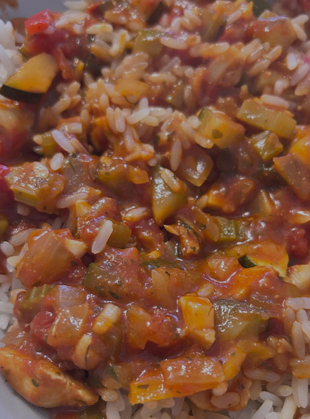 Chicken Gumbo by Karolina Rogers, Peterborough pinchofnom.com