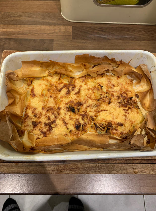 Cheese, Onion and Potato Pie by andyb81, Bolton pinchofnom.com
