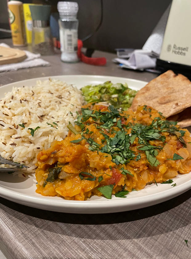 Creamy Lentil Dhal by emmerrr, Cardiff pinchofnom.com