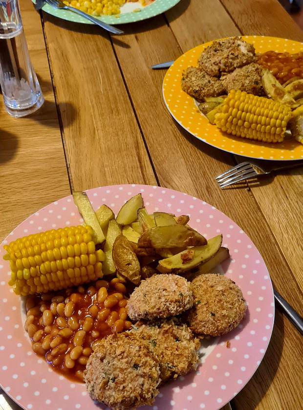 Crispy Ham and Cheese Nuggets by Georgia, Gloucestershire pinchofnom.com