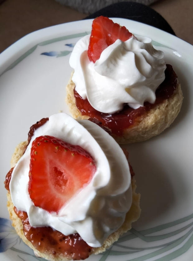 Cream Tea Scones by Lesley Thatcher, Buckinghamshire pinchofnom.com