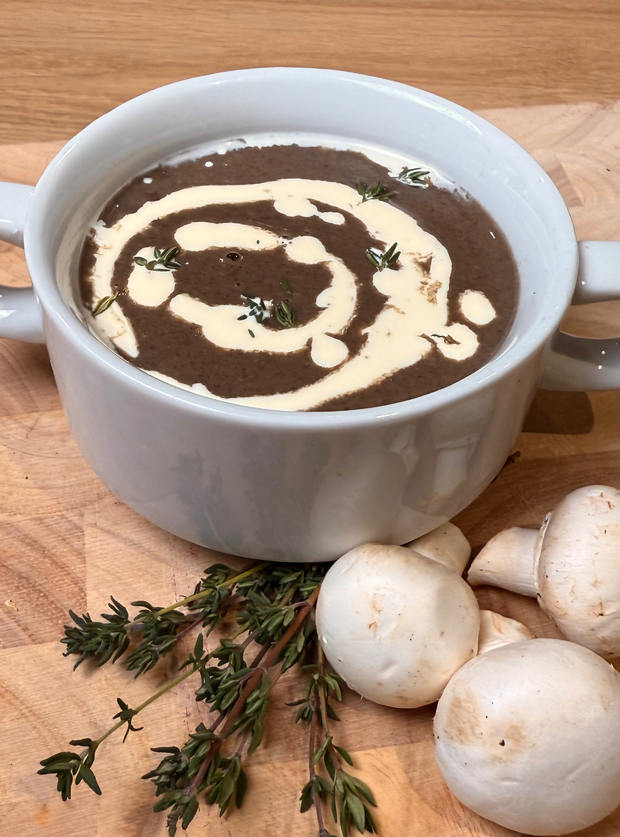 Cream of Mushroom Soup by Tracy Williamson, West Yorkshire pinchofnom.com