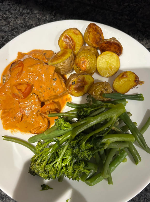 Creamy Tomato Chicken by Jenna M, Bradford pinchofnom.com