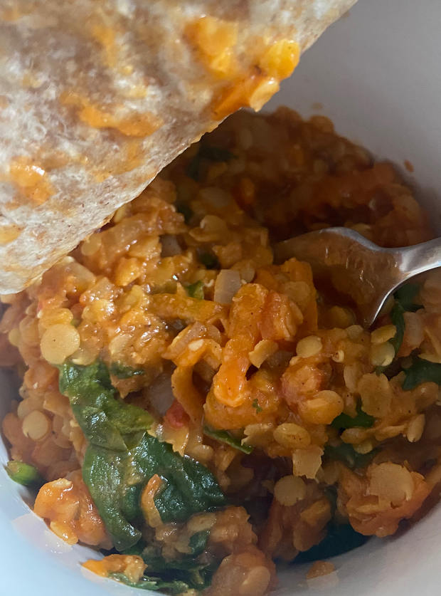 Creamy Lentil Dhal by Michelle Sheldon, Hampshire pinchofnom.com