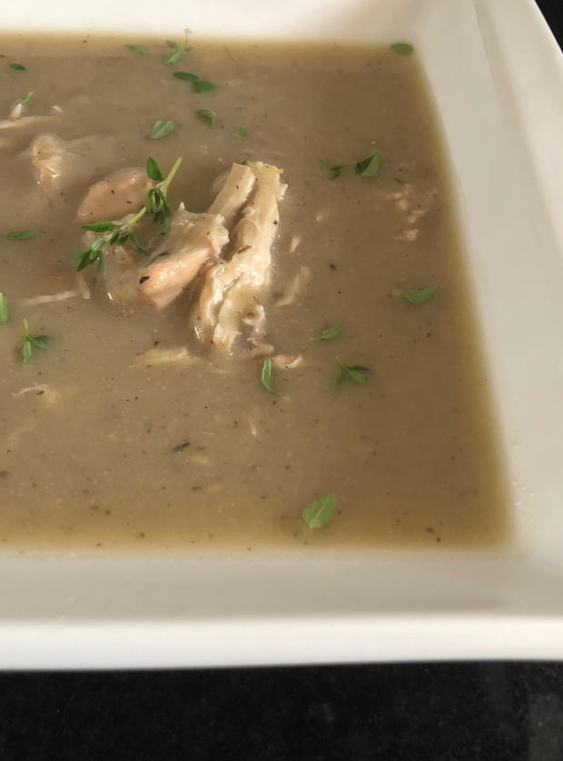 Creamy Chicken Soup by Gem Gem, Kent pinchofnom.com