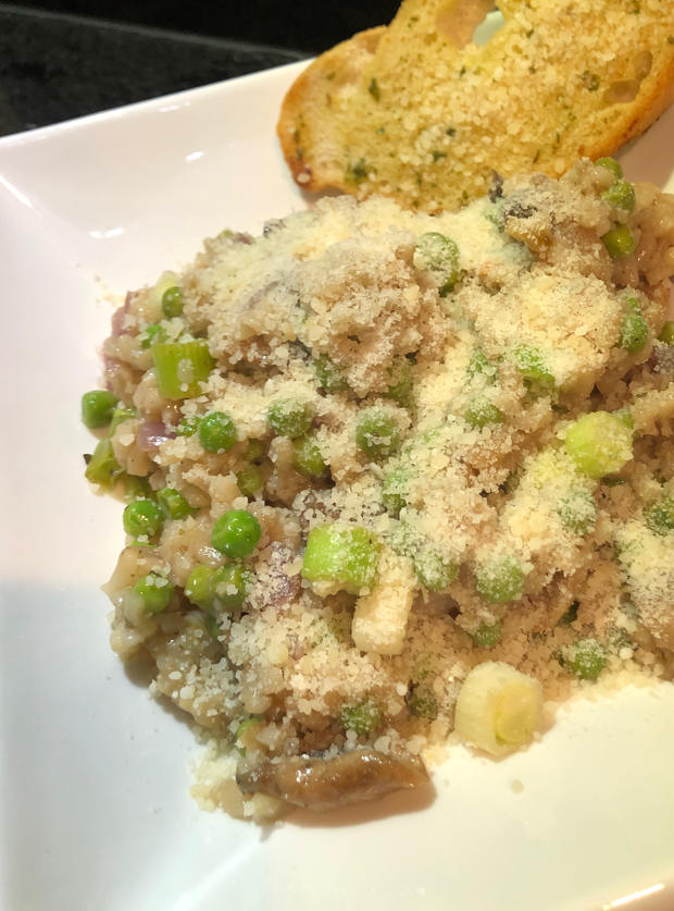 Garlic Mushroom Risotto by Gem Gem, Kent pinchofnom.com