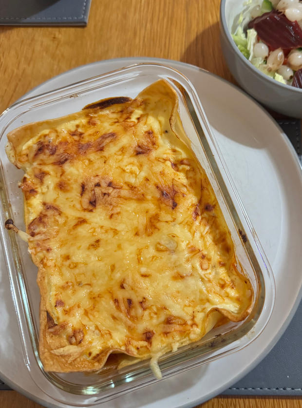 Hunters' Chicken Lasagne by Marie Holmes, Wimblington, March pinchofnom.com