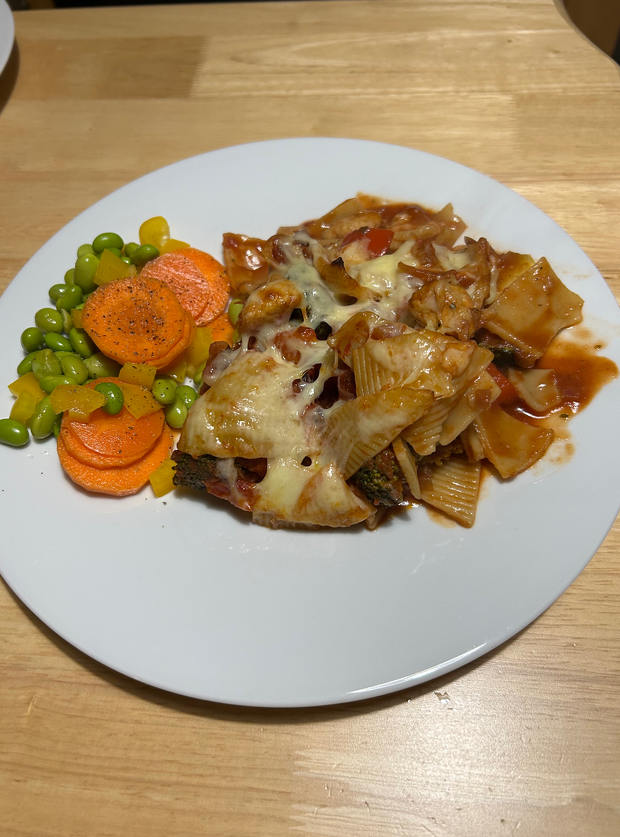 Hunters Chicken Pasta Bake by RachH, North Yorkshire pinchofnom.com