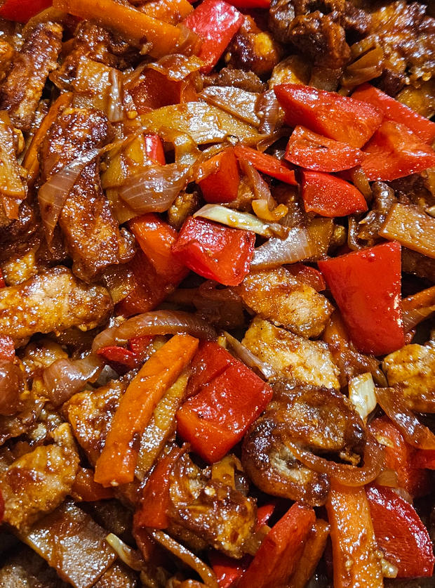 Kung Pao Pork by Anna, Buckinghamshire pinchofnom.com