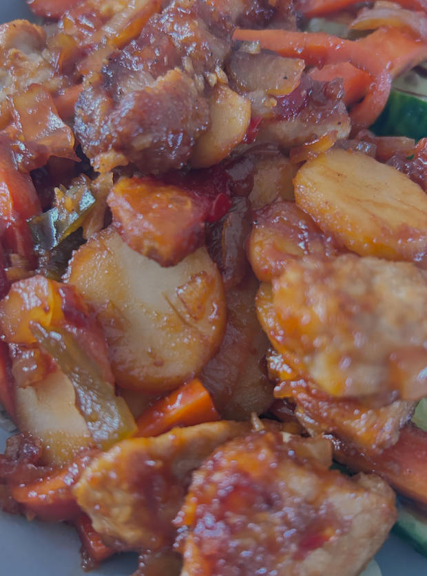 Kung Pao Pork by Karolina Rogers, Peterborough pinchofnom.com