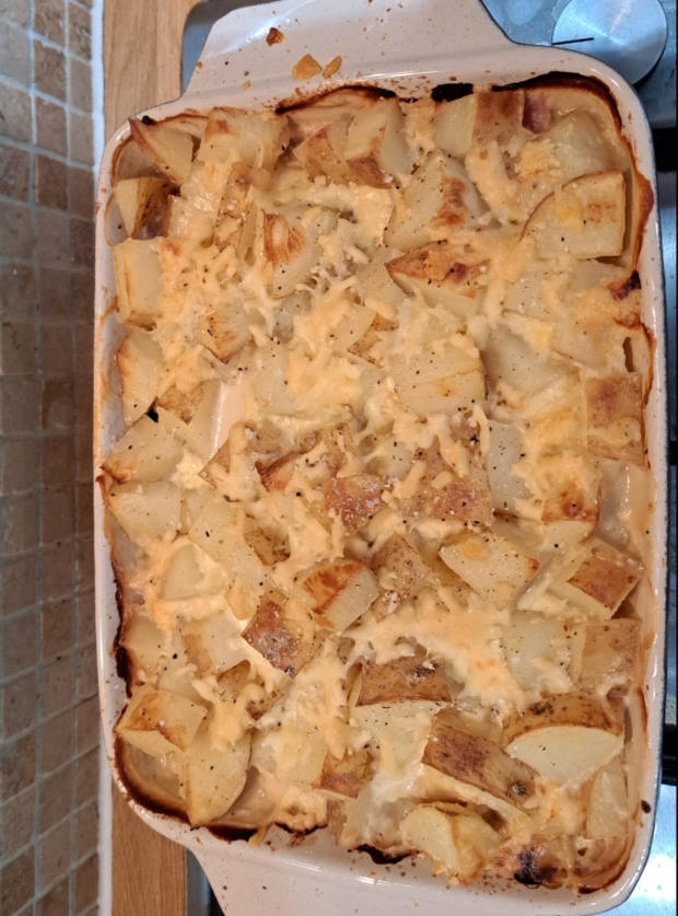 Leek and Bacon Tartiflette by Emma, Walsall pinchofnom.com