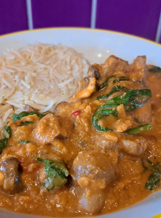 Mushroom And Spinach Curry Pinch Of Nom