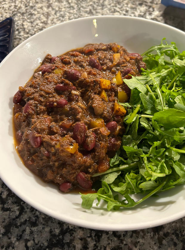 Mushroom Chilli by Lesley Miles, Hamilton pinchofnom.com