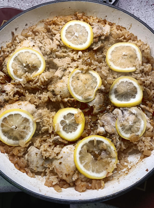 Oven Baked Garlic Chicken And Rice Pinch Of Nom