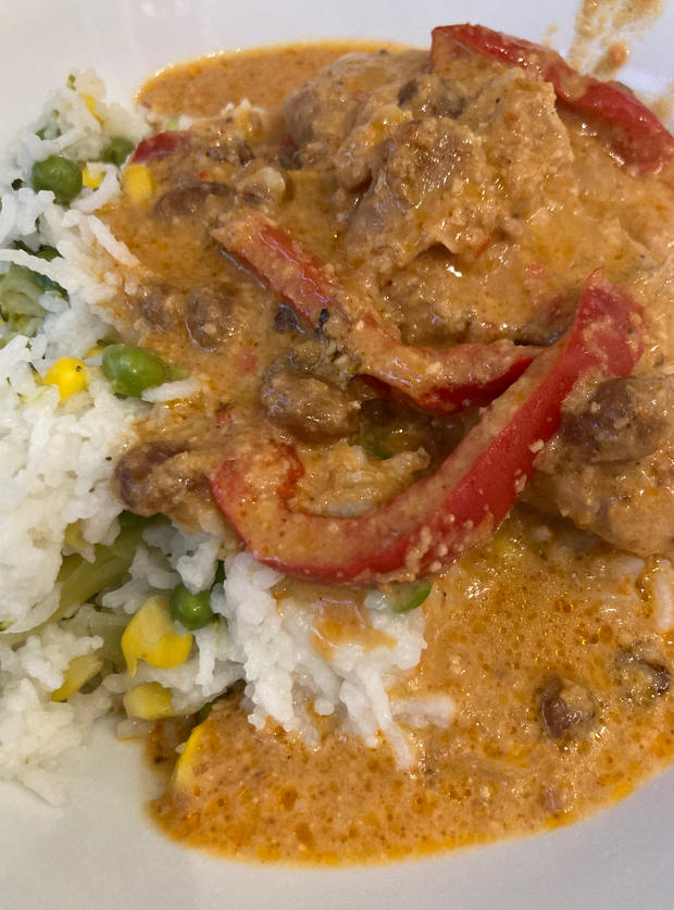 Peshawari-Style Baked Chicken Thighs by Emilyudall01, Newark pinchofnom.com