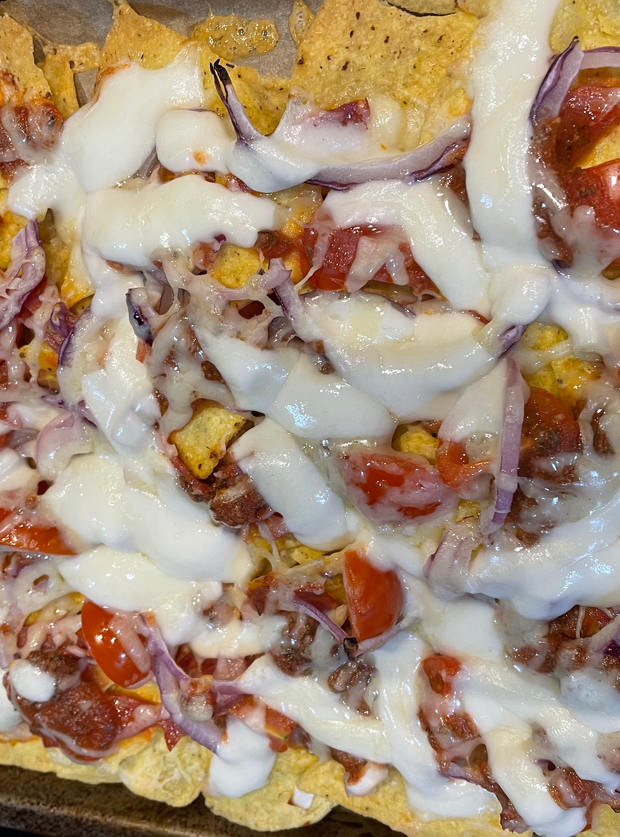 Pizza Nachos by Angie K, Aberdeen pinchofnom.com
