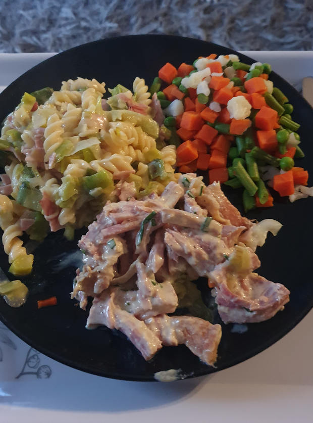 Pulled Ham in a Mustard Sauce by Jade, Birmingham pinchofnom.com