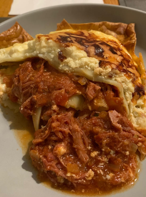 Pulled Pork Lasagne - Pinch Of Nom