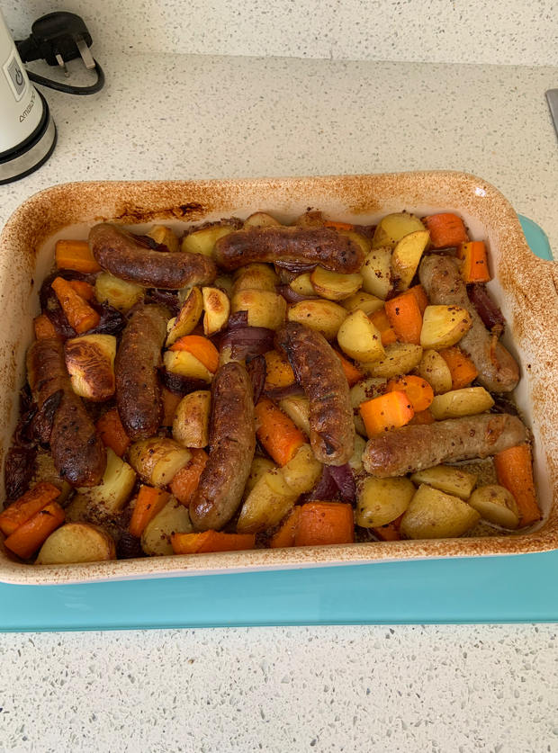 Sausage Traybake Recipe. Image by Kate91 - Pinch of Nom