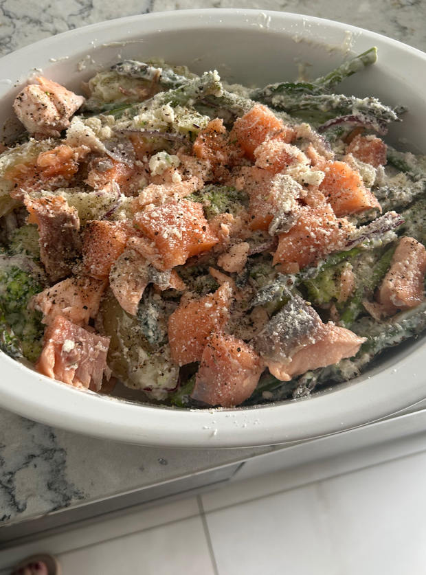 Salmon, Broccoli and Potato Bake by Tanimac, Lisburn NI pinchofnom.com