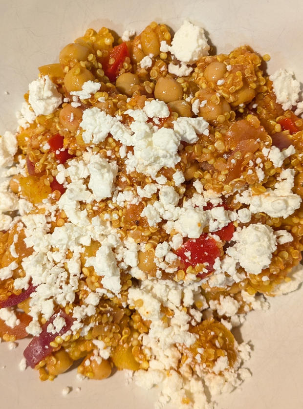 Slow Cooker Moroccan-Style Quinoa by Iona Hall, Wiltshire pinchofnom.com