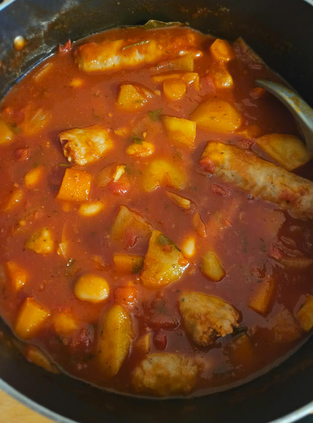 Slow Cooker Sausage Casserole by Anna, Buckinghamshire pinchofnom.com