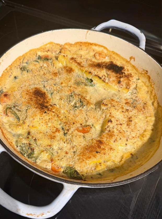 Smoked Haddock, Spinach and Gnocchi Bake by Carker3, South Yorkshire pinchofnom.com