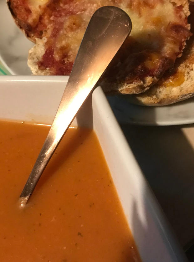 Speedy Tomato Soup by Jacquelyne Laycock, West Yorkshire pinchofnom.com