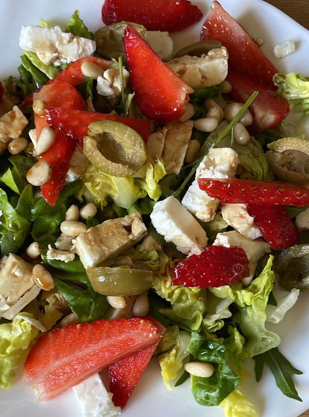 Strawberry and Feta Salad by Lindsay, Wirral pinchofnom.com