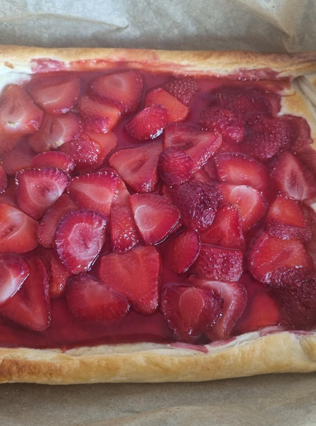 Strawberry Galette by Brownie, Colchester pinchofnom.com
