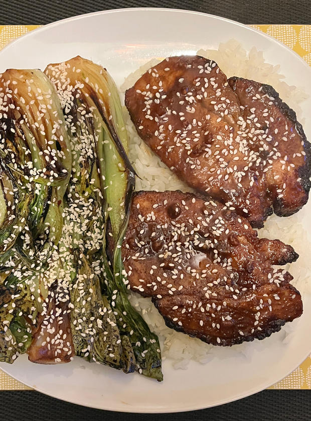 Sticky Chinese-Style BBQ Pork by NixNix, Cheshire pinchofnom.com