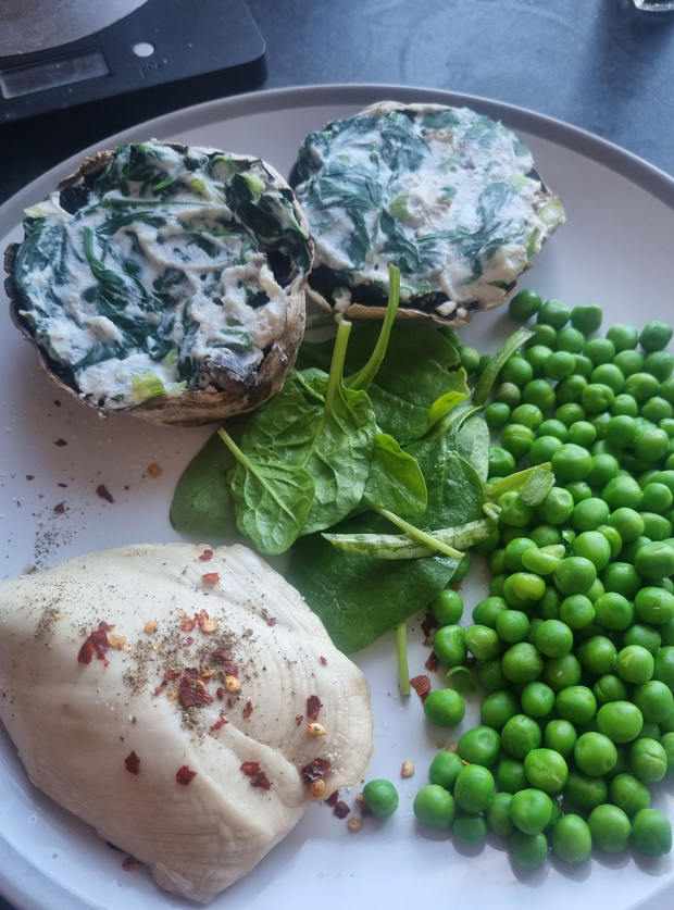 Stuffed Mushrooms by Brownie, Colchester pinchofnom.com